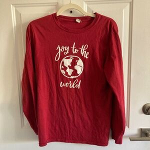 Womens Elly and Grace Joy to the World Tee Size S